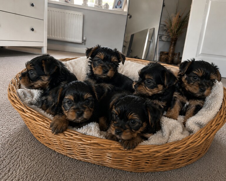 Yorkshire terrier puppies